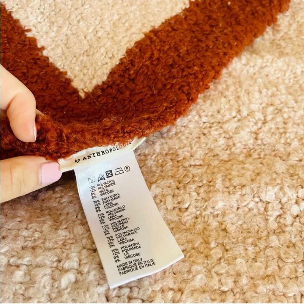 Anthropologie Rodi Boucle Throw Blanket in‎ Blush